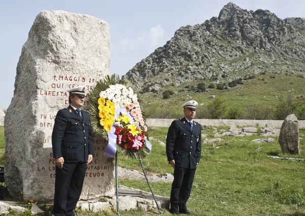 Portella della ginestra 1 Maggio giorno 2013 — Foto Stock