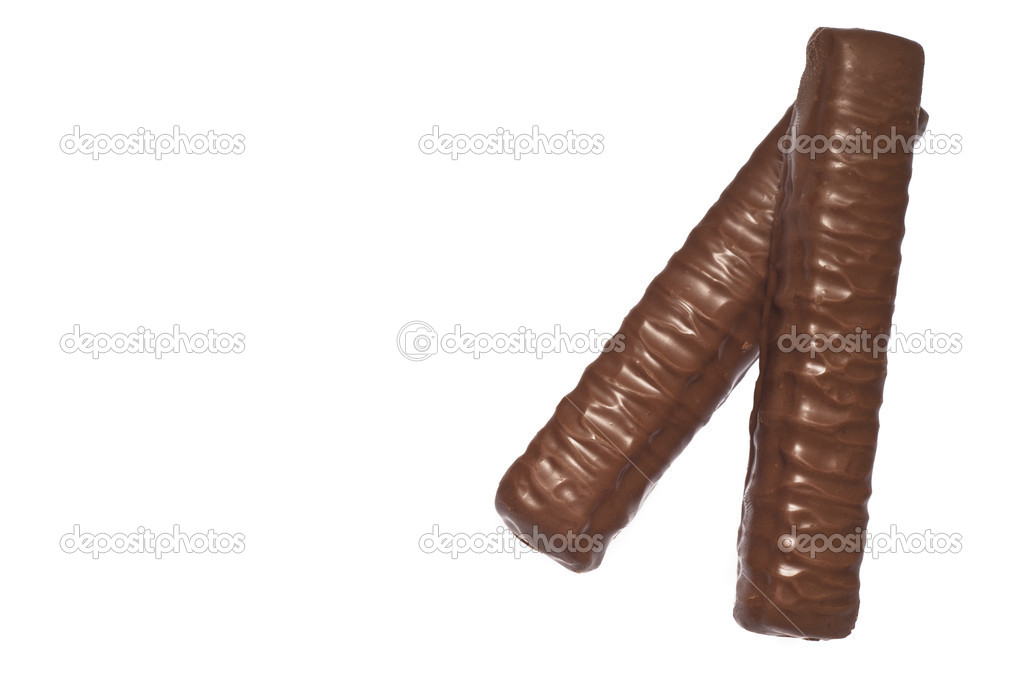 Chocolate bar isolated