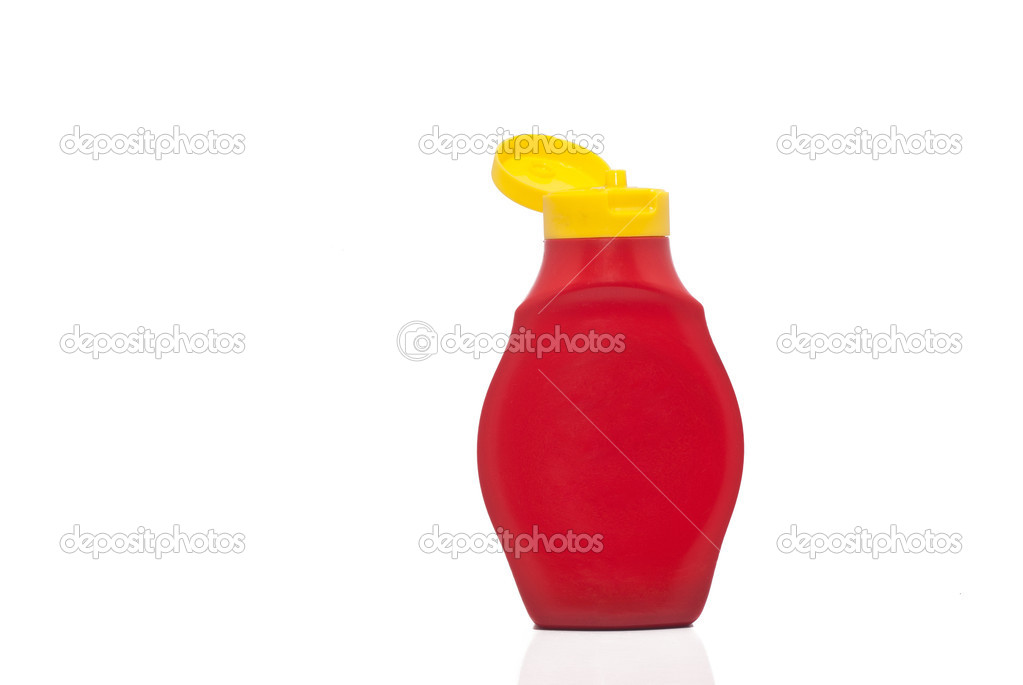 Bottle ketchup. concept of diet