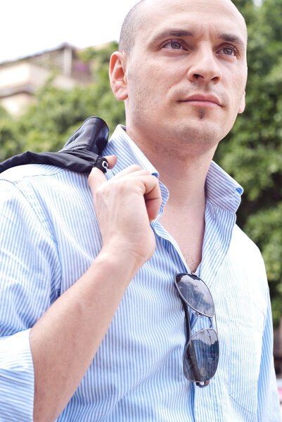 portrait of a attractive gorgeous guy