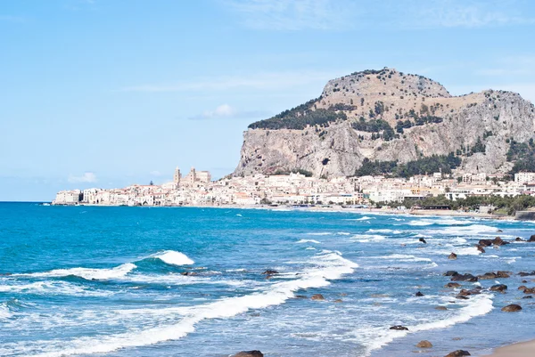 Cefalu, Sicilya Beach — Stok fotoğraf