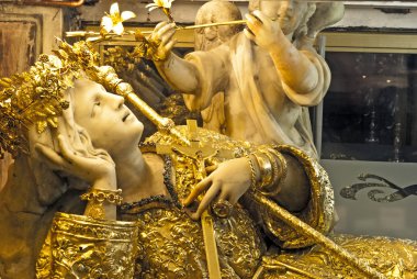 golden saint rosalie, palermo clipart