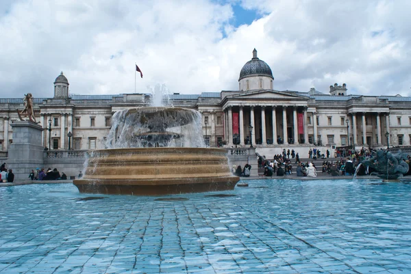 The National Gallery at Trafalgar Square, London — Stock Photo, Image