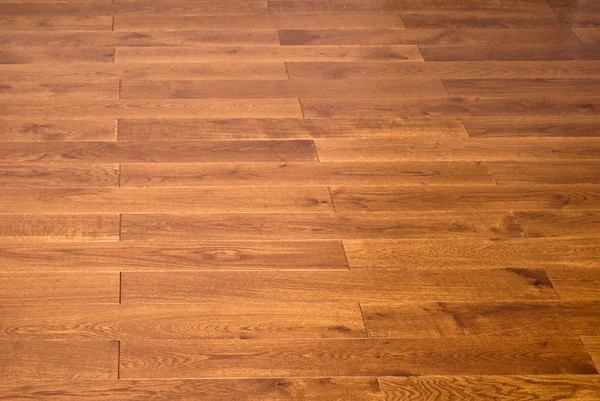 Nouveau parquet en chêne de couleur marron — Photo