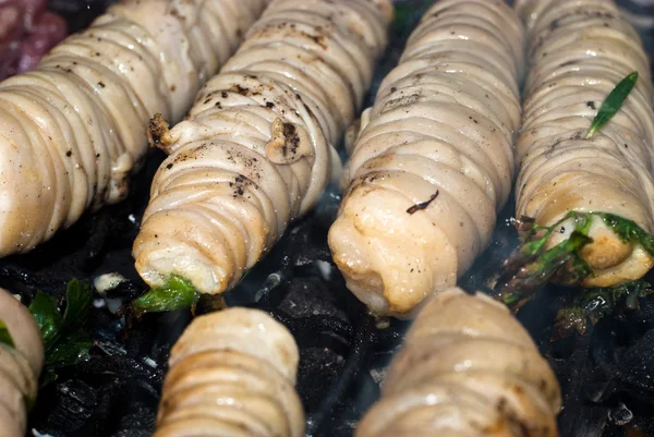 Stigghiole. Street food in Palermo — Stock Photo, Image