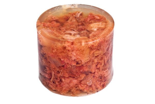 Stew in jelly isolated 