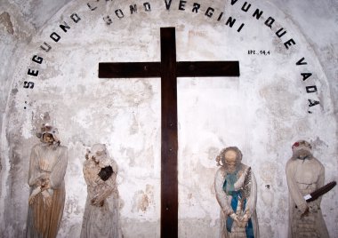 Catacombs of the Capuchins. Palermo clipart