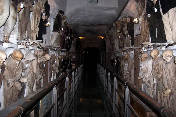 Catacumbas de los Capuchinos. Palermo — Foto de Stock