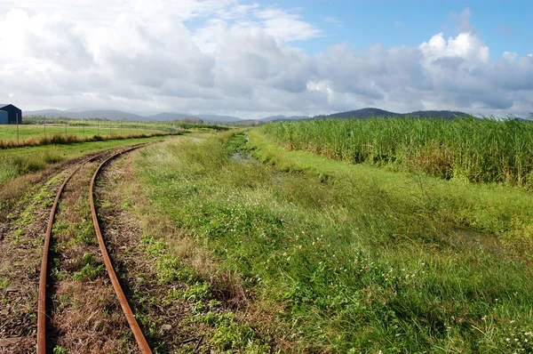 Caminhos-de-ferro da cana de açúcar de Queensland — Fotografia de Stock