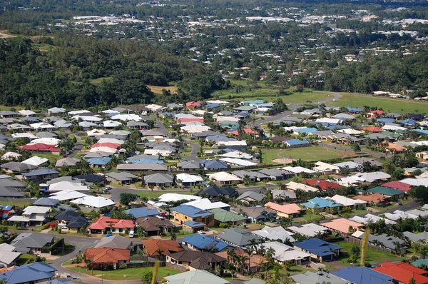 Cairns suburb view from hill — Stock Photo, Image