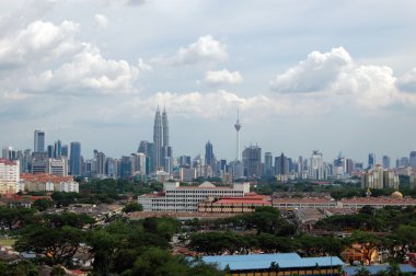 kuala lumpur şehir merkezi manzaralı görünüm