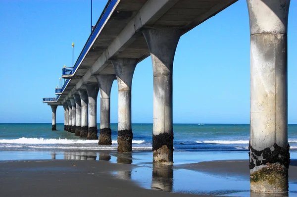 New Brighton pier Christchurch — Stock Photo, Image