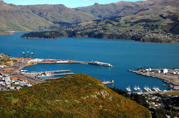 Lyttelton harbour Nieuw-Zeeland — Stockfoto