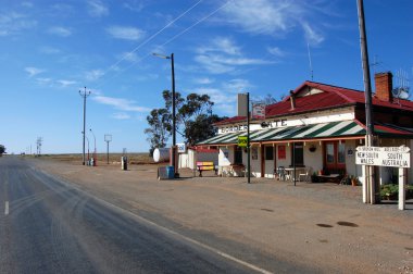 Australia state border petrol station clipart