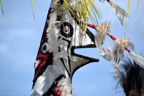 Perinteinen tanssi naamio festivaali Papua Uusi Guinea — kuvapankkivalokuva