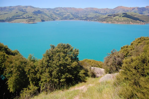 Vista mare baia collina — Foto Stock