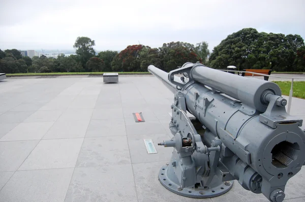 Oorlog memorial pistool auckland domain — Stockfoto