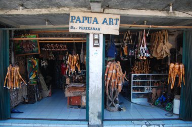 Papua art gift shop Jayapura clipart
