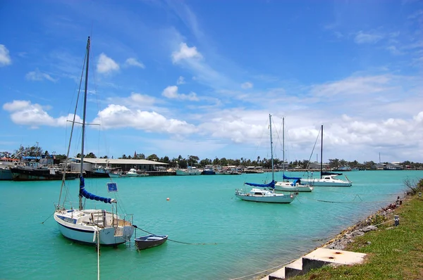 Yachts at marina — Stock Photo, Image