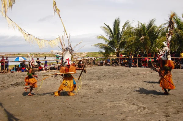 Festival de máscara de dança tradicional — Fotografia de Stock