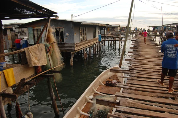 Village on water — Stock Photo, Image