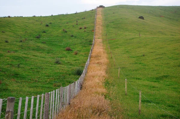 Fence at farm rural area — Stock Photo, Image