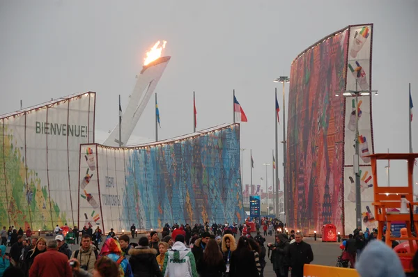 Olympiapark bei den Olympischen Winterspielen Sotschi 2014 — Stockfoto