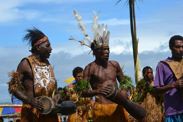 Traditionella tribal dans på mask festival — Stockfoto
