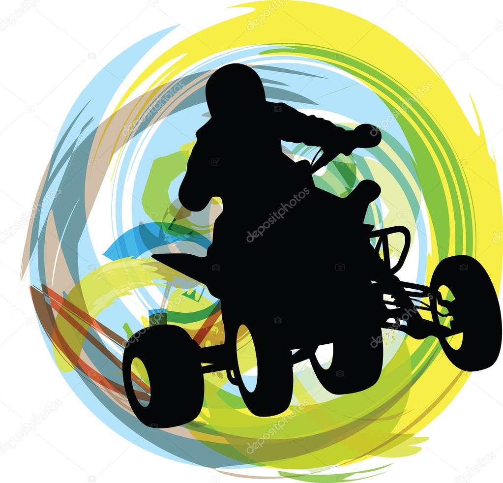 Sketch of Sportsman riding quad bike