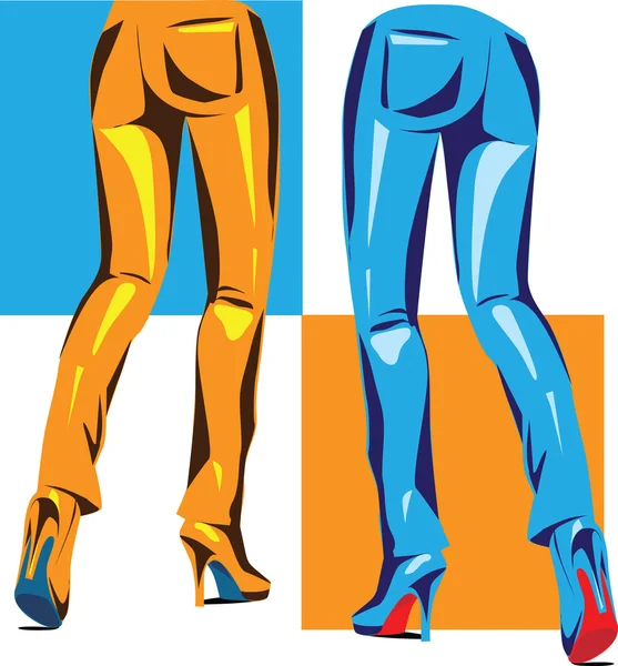 Ilustrasi celana seksi - Stok Vektor