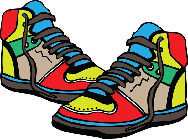 Zapatos deportivos ilustración — Archivo Imágenes Vectoriales