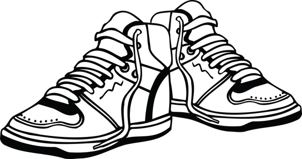 Sport schoenen illustratie — Stockvector