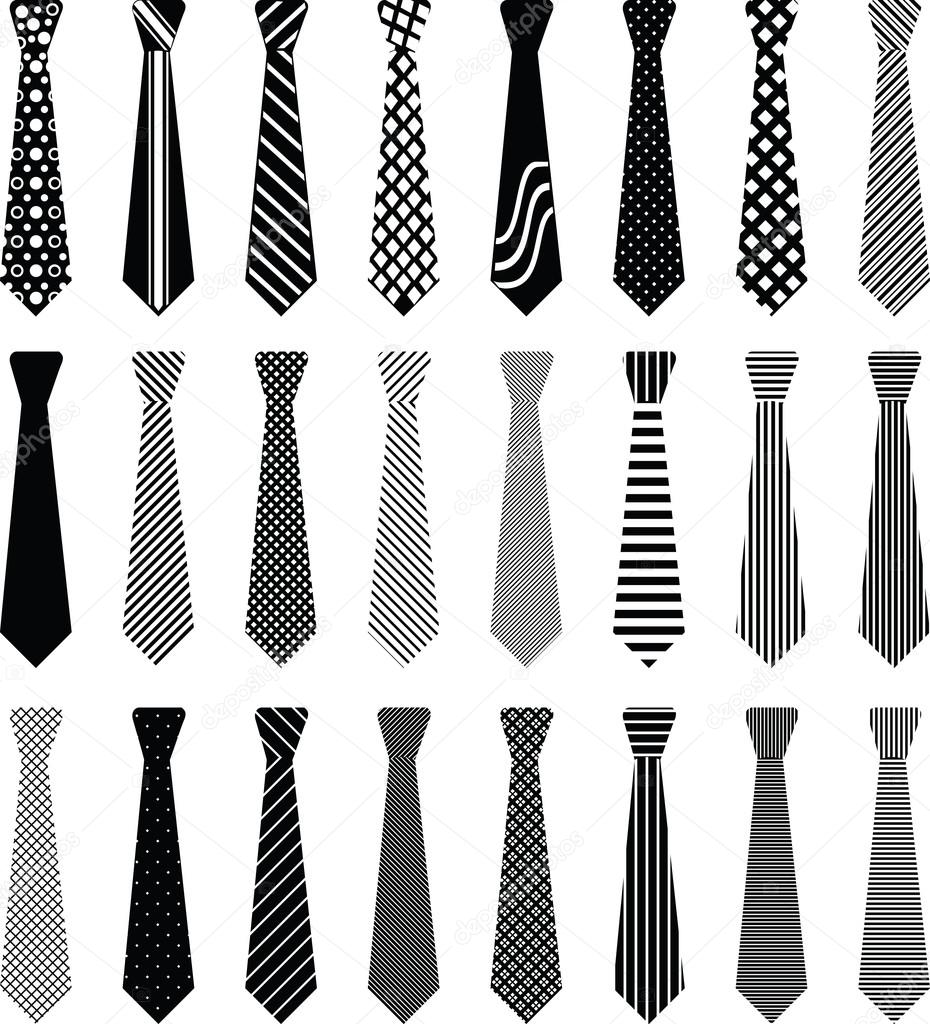 Men's tie. Vector illustration