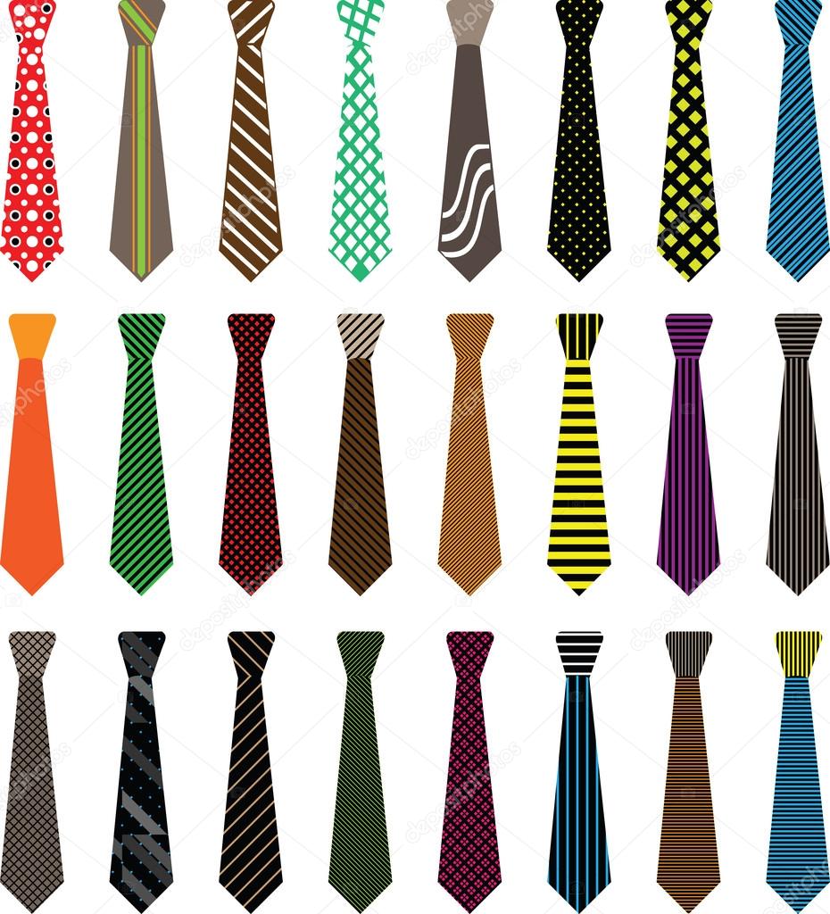 Men's tie. Vector illustration