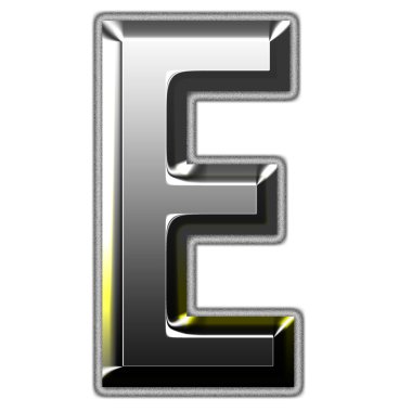 Gümüş font illüstrasyon