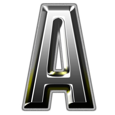 Gümüş font illüstrasyon