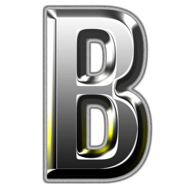 Gümüş font illüstrasyon