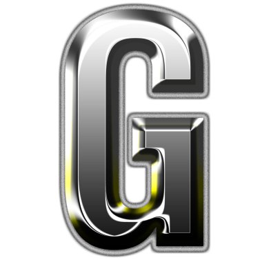 Gümüş font illüstrasyon