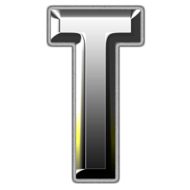 Gümüş font illüstrasyon