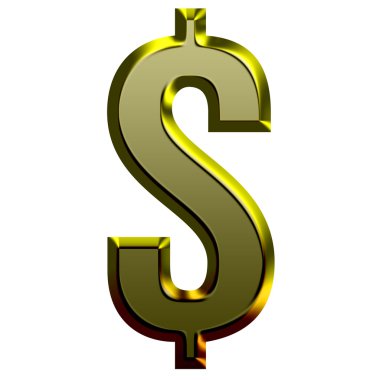 3d Altın yazı tipi illüstrasyonu