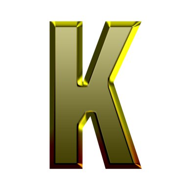 3d Altın yazı tipi illüstrasyonu