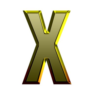 3d Altın yazı tipi illüstrasyonu