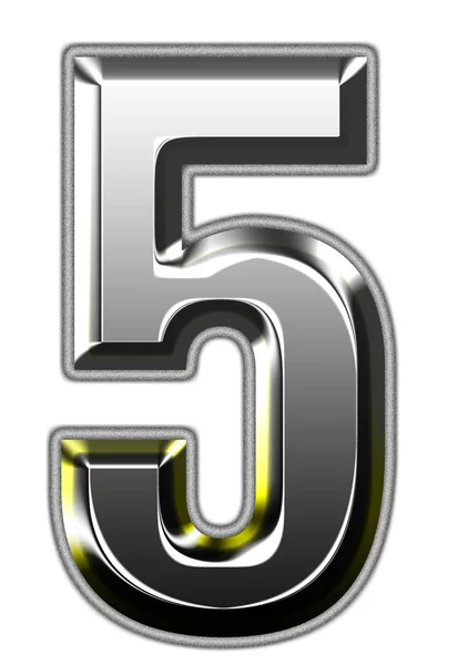 3d silver font illustration — Stock Photo, Image