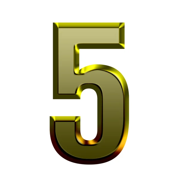 3d Golden font illustration — Stock Photo, Image