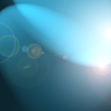 soyut lens flare illüstrasyon