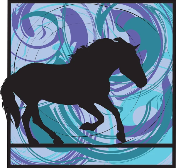 Abstracte paard illustratie — Stockvector