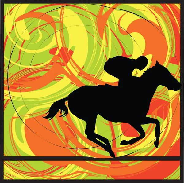 Abstraktní koně ilustrace — Stockový vektor
