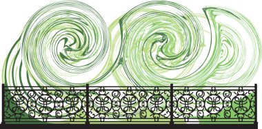 Dekoratif Kafes çizim