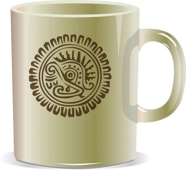 Taza antigua — Archivo Imágenes Vectoriales