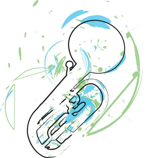 Instrument muzyczny. Ilustracja wektora — Wektor stockowy